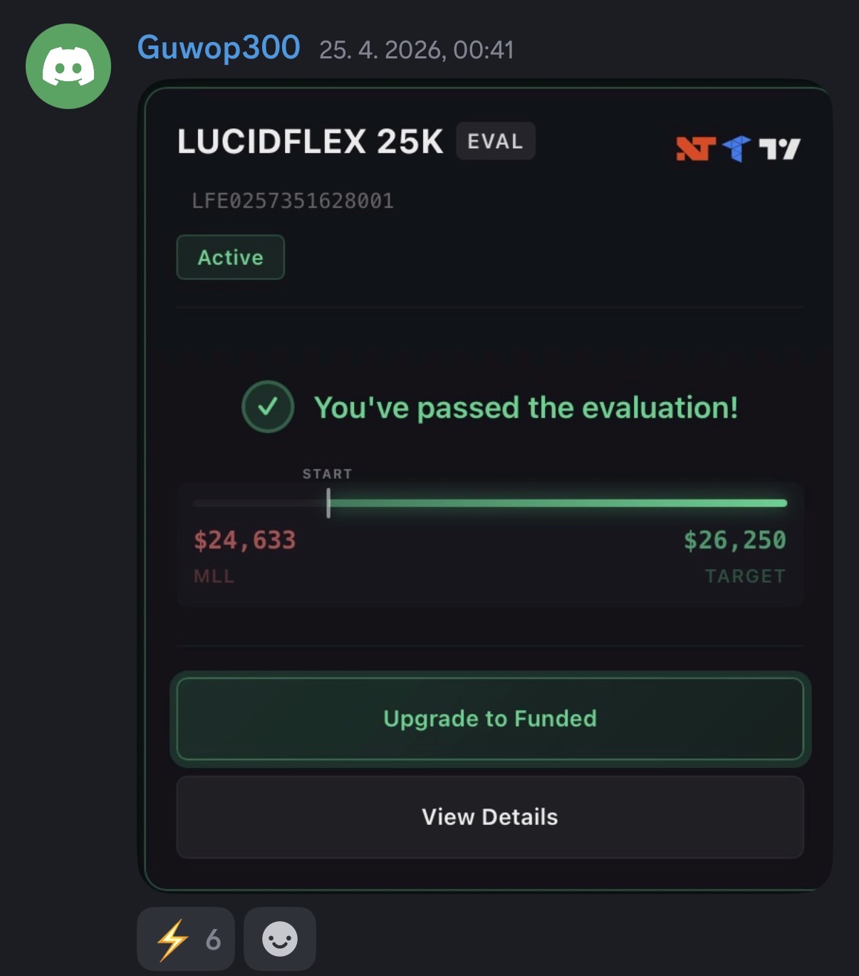 Student result screenshot